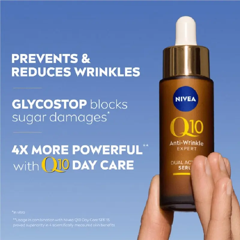 NIVEA Serum Q10 Anti-Wrinkle Expert Dual Action 30 ml